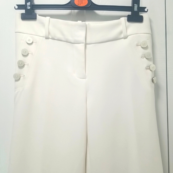 The Limited Luxe Collection Drew Fit Boot Cut Cream Dress Pants Size 0 - Picture 4 of 10